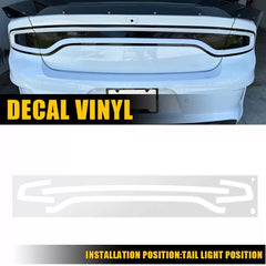 For Charger 2015-2023 White Tail Light Rear PreCut Tint Overlay Vinyl Decals EOA 6B93BC-57 [1]