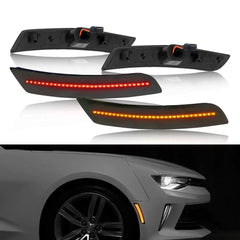 For Chevy Camaro 2016-2021 Smoked Front Rear LED Bumper Side Marker Lights Lamp 6B93BC-57 [1]