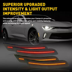 For Chevy Camaro 2016-2021 Smoked Front Rear LED Bumper Side Marker Lights Lamp 6B93BC-57 [3]