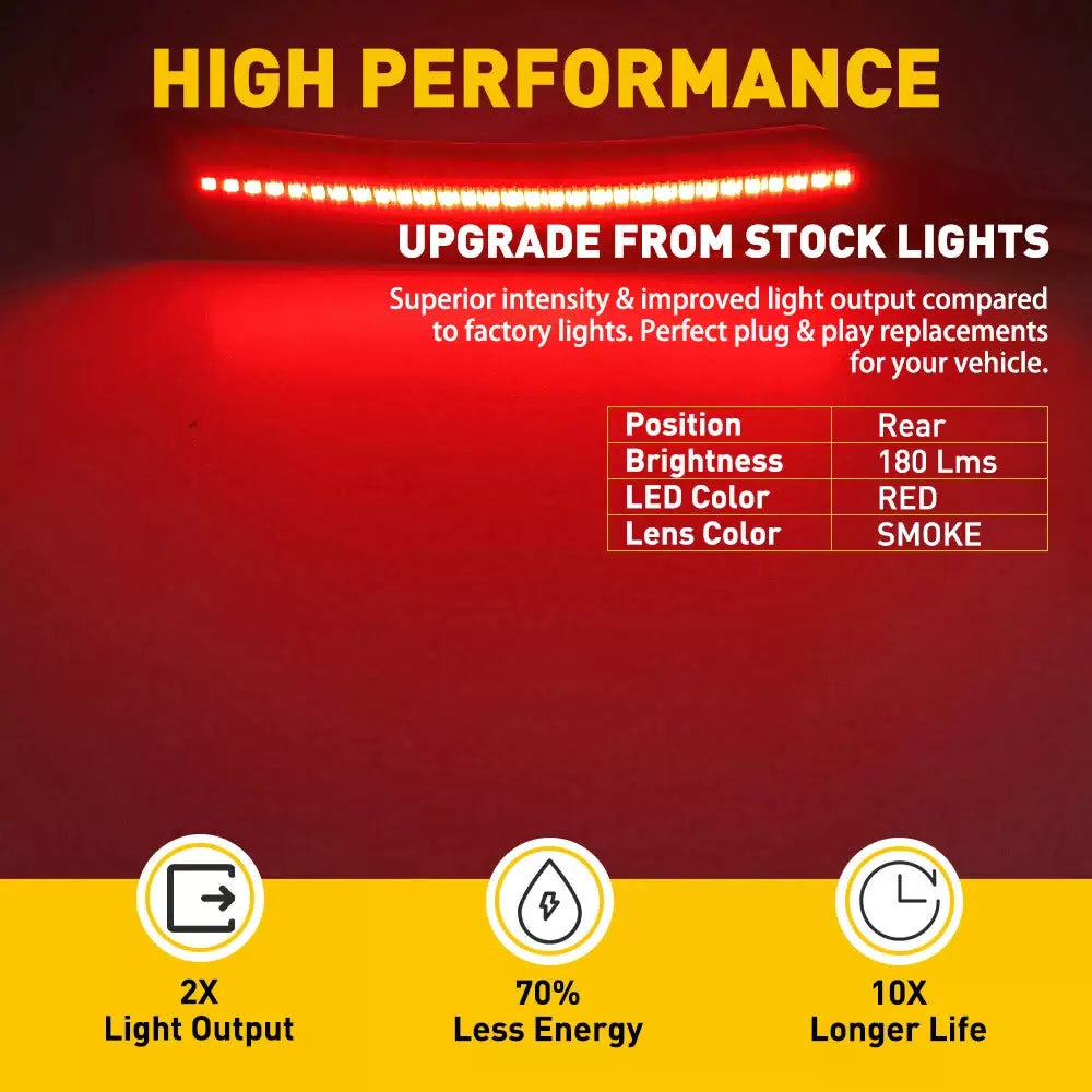For Chevy Camaro 2016-2021 Smoked Front Rear LED Bumper Side Marker Lights Lamp 6B93BC-57 [5]