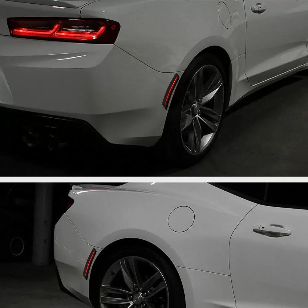 For Chevy Camaro 2016-2021 Smoked Front Rear LED Bumper Side Marker Lights Lamp 6B93BC-57 [9]