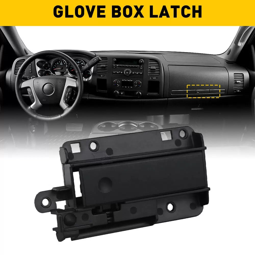 For Chevy Silverado 1500 Glove Box Latch 2007-13 Upper Ebony Black 15914996 EOA 6B93BC-57 [1]