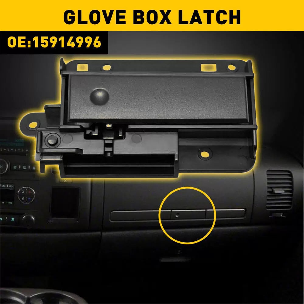 For Chevy Silverado 1500 Glove Box Latch 2007-13 Upper Ebony Black 15914996 EOA 6B93BC-57 [11]