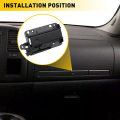 For Chevy Silverado 1500 Glove Box Latch 2007-13 Upper Ebony Black 15914996 EOA 6B93BC-57 [3]