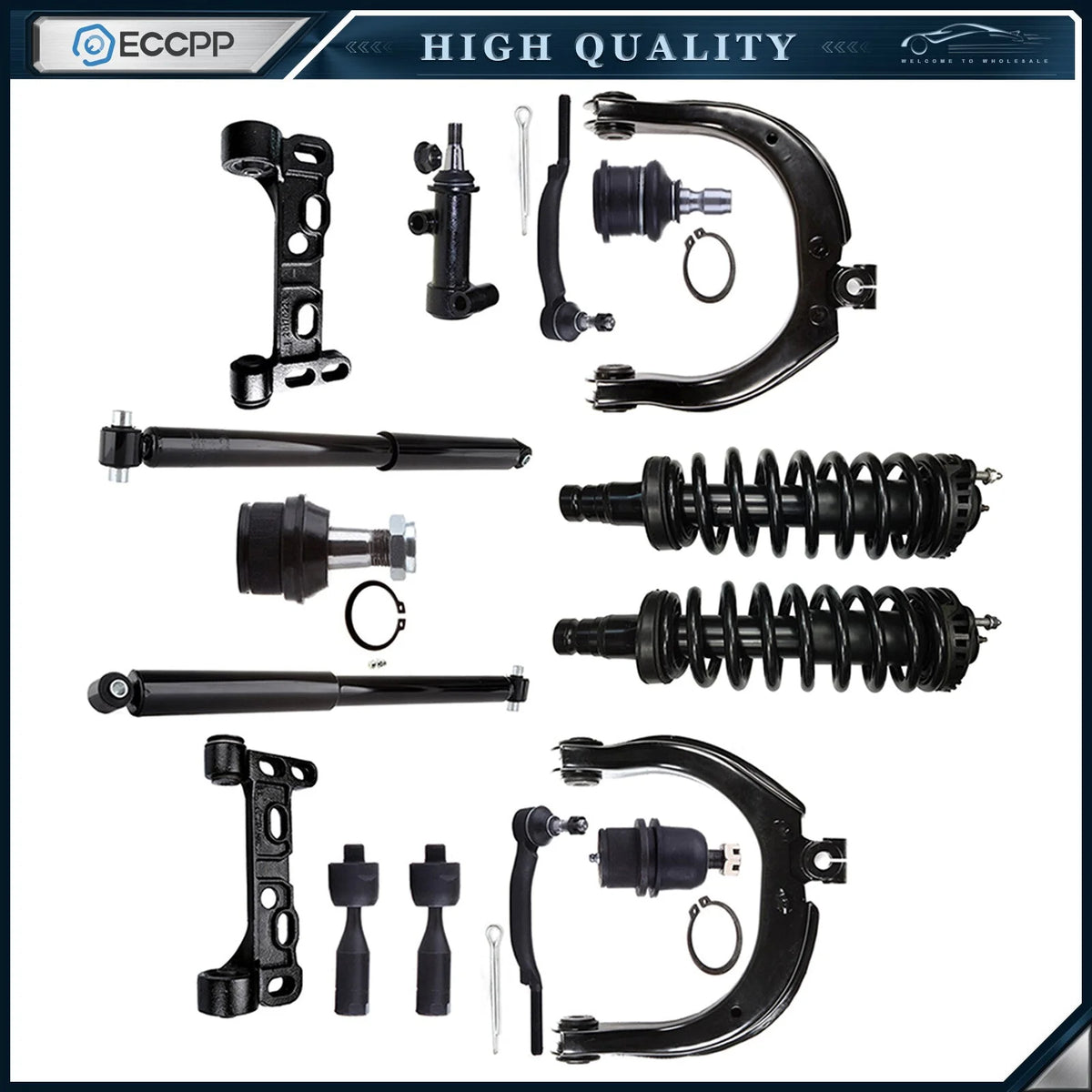 For Chevy Trailblazer GMC Envoy Front Strut w/ Spring Control Arm Suspension Kit KOEEP [1]