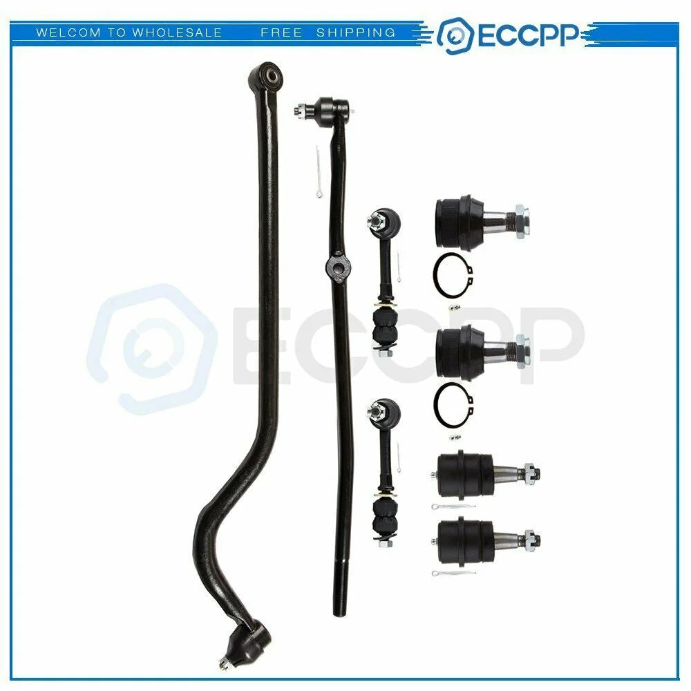 For Dodge Ram 1500 2500 4WD 8PCS Upper Lower Ball Joints Tie Rods Sway Bars Kit 6B93BC-57 [1]