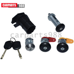 For FORD FIESTA ESCORT COURIER KA COMPLETE DOOR LOCK SET + 2 KEYS 3N21-F22050BB 6B93BC-57 [2]