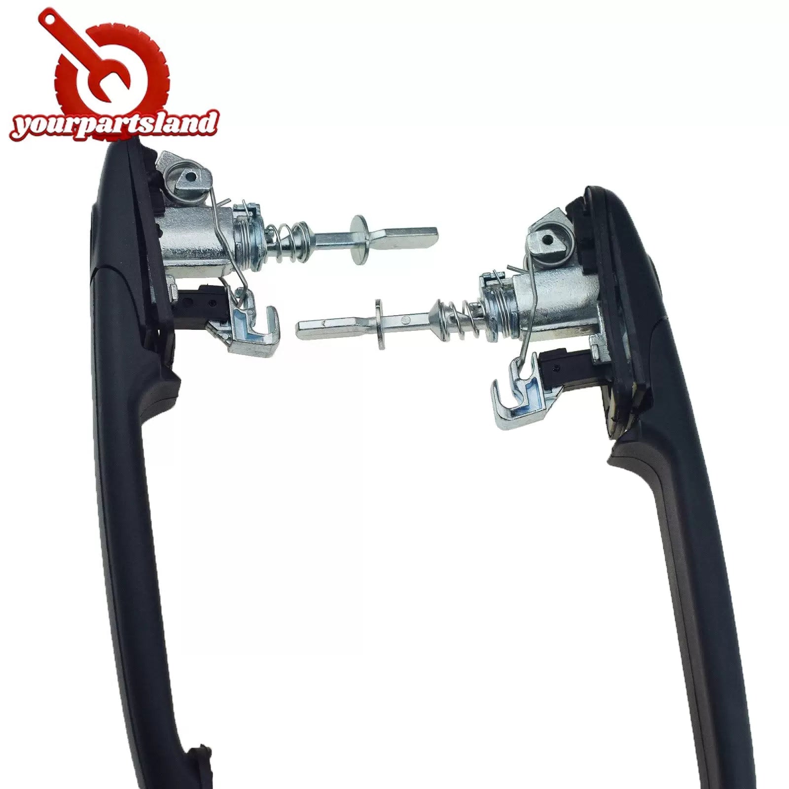 For FORD GALAXY 96-05 VW SHARAN 95-10 Door Handle LH RH W/ 2 Same Keys 6K0837205 6B93BC-57 [2]