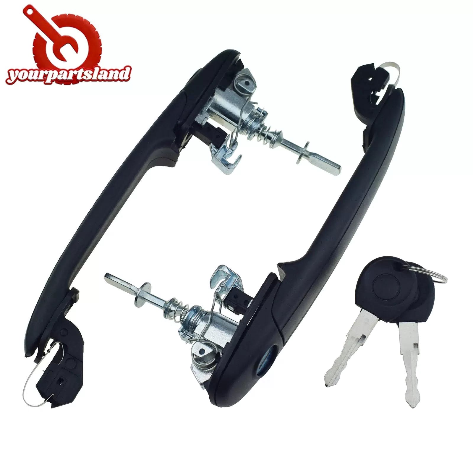 For FORD GALAXY 96-05 VW SHARAN 95-10 Door Handle LH RH W/ 2 Same Keys 6K0837205 6B93BC-57 [6]