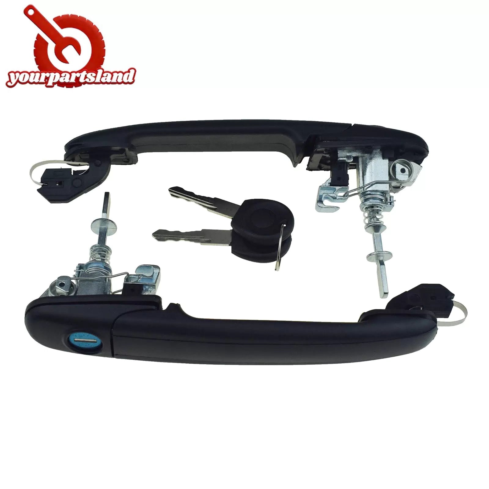 For FORD GALAXY 96-05 VW SHARAN 95-10 Door Handle LH RH W/ 2 Same Keys 6K0837205 6B93BC-57 [9]