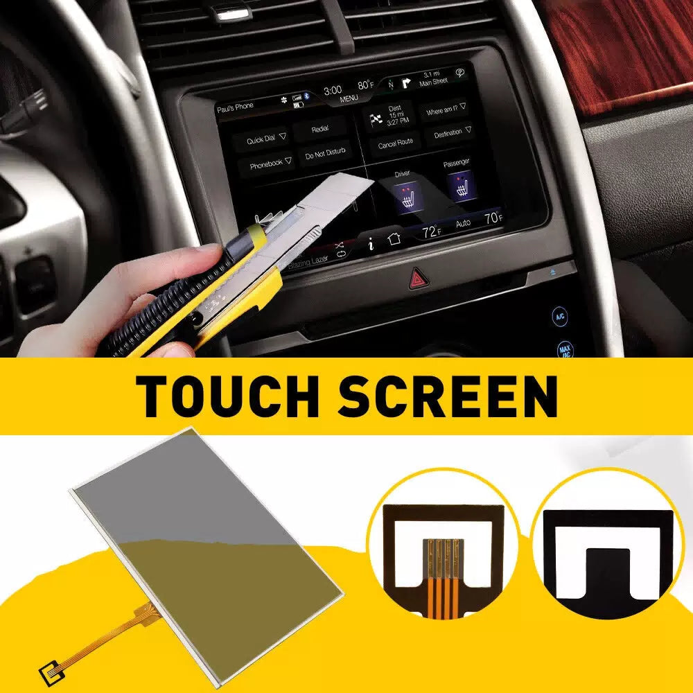 For FORD Sync 2 REPLACEMENT TOUCH-SCREEN glass Digitizer 8" Radio navigation US 6B93BC-57 [10]