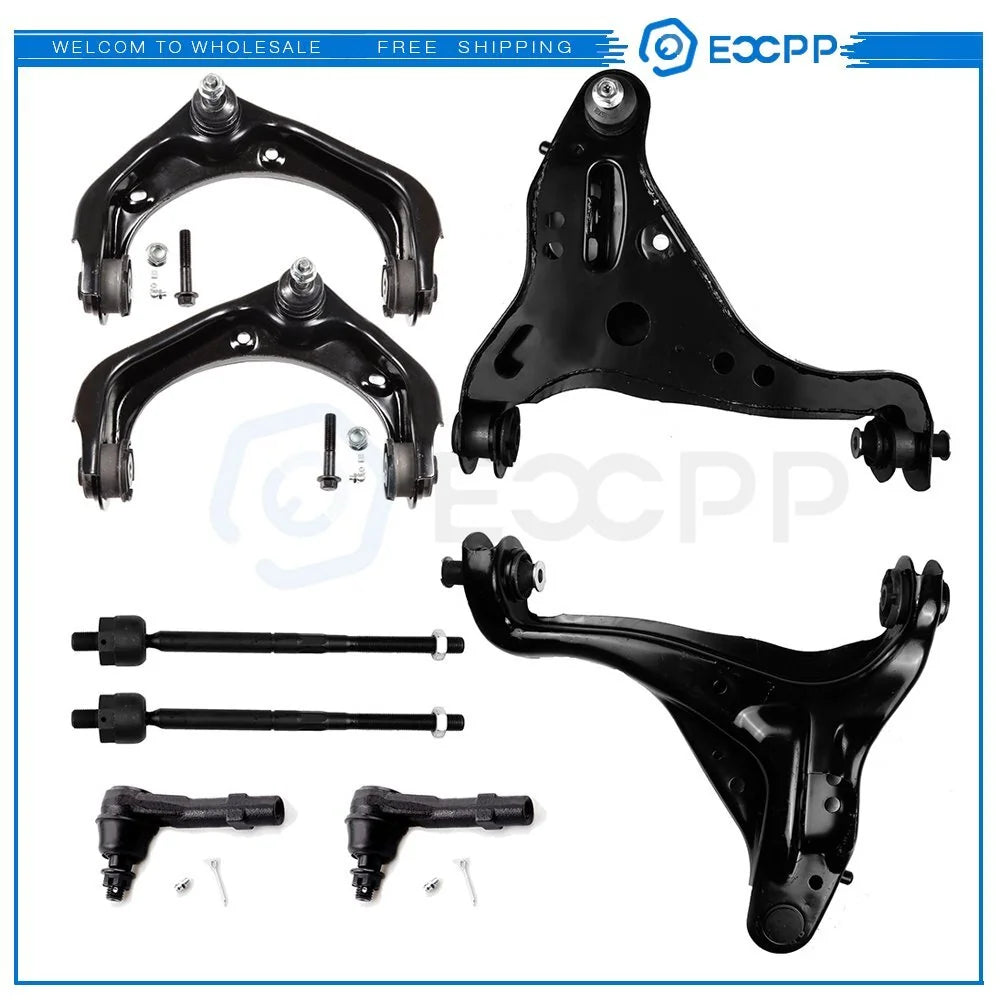For Ford Explorer Sport Trac 8x Front Tie Rod Links Upper Lower Control Arms Kit 6B93BC-57 [1]