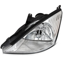 For Ford Focus 2004-2000 Headlight Assembly Chrome Housing Clear Lens Left+Right 6B93BC-57 [3]