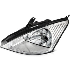 For Ford Focus 2004-2000 Headlight Assembly Chrome Housing Clear Lens Left+Right 6B93BC-57 [4]