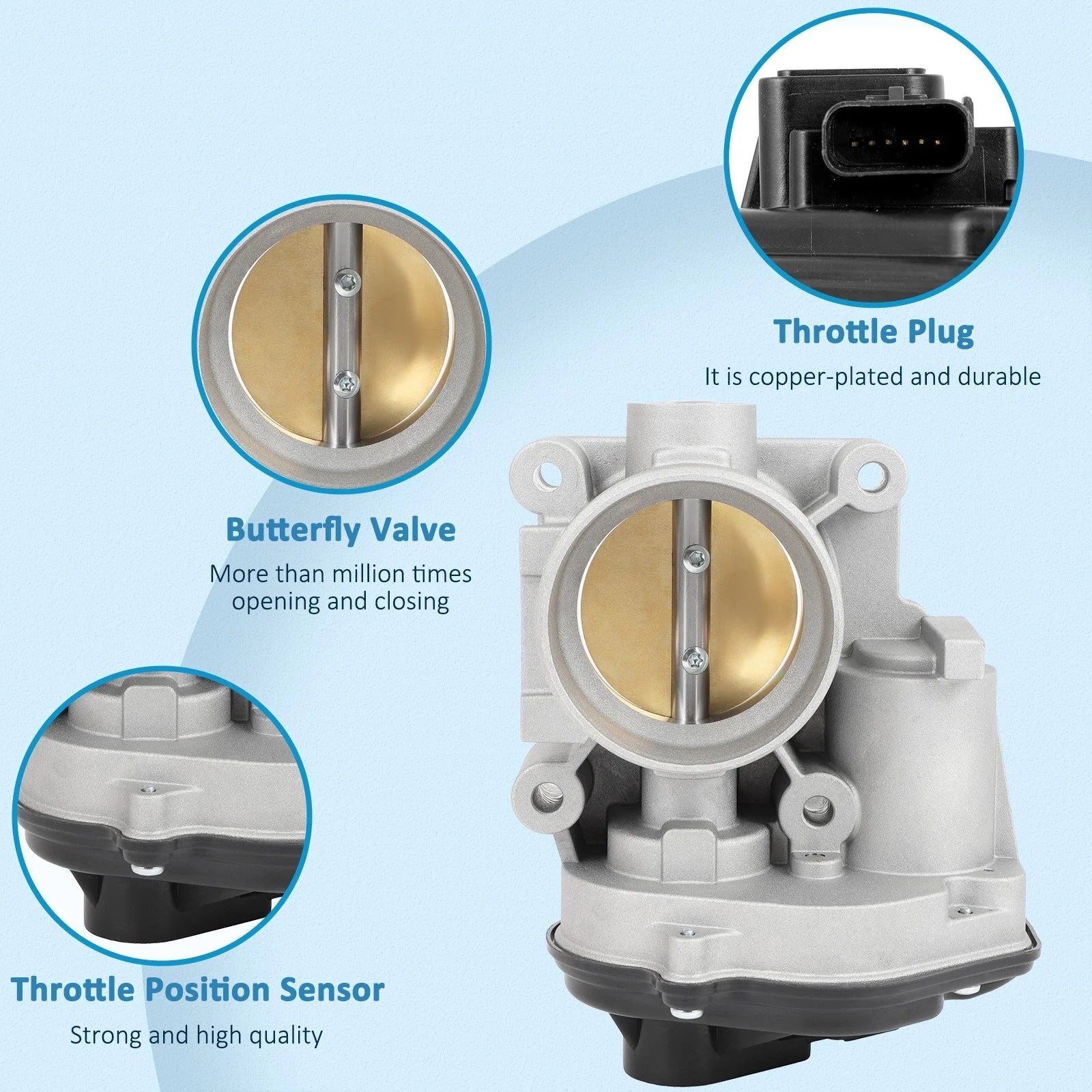 For Ford Focus 2008 2009 2010 2011 Transit Connect 2010-2013 2.0L Throttle Body 6B93BC-57 [4]