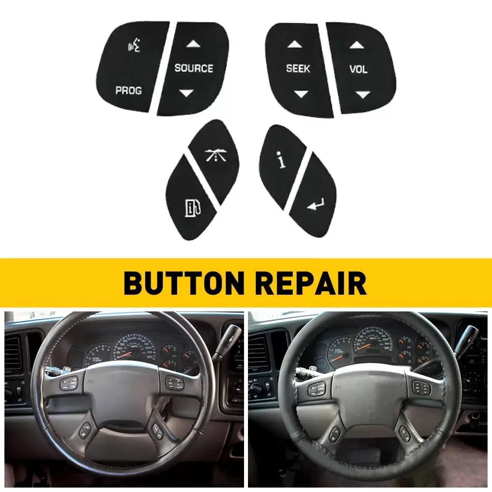 For GM Chevrolet Steering Wheel Buttons Switches Controls Blue LEDs 4x set 6B93BC-57 [1]