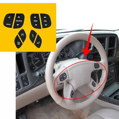 For GM Chevrolet Steering Wheel Buttons Switches Controls Blue LEDs 4x set 6B93BC-57 [2]
