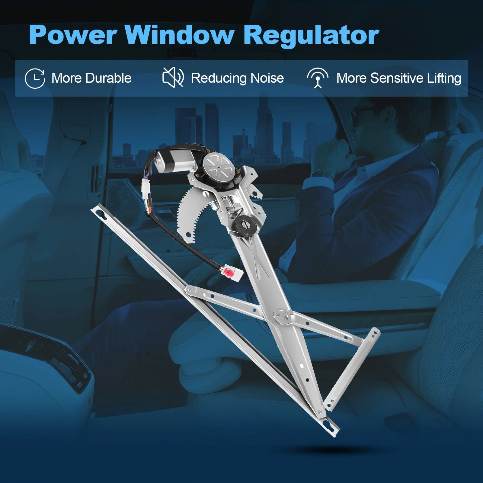 For Honda Accord Coupe 1998-2002 Front Driver Side Window Regulator w/ Motor 6B93BC-57 [1]