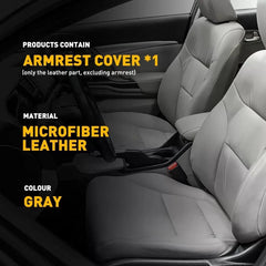 For Honda Civic 2012 2013 2014 Leather Console Center Lid Armrest Cover Gray EOA 6B93BC-57 [3]