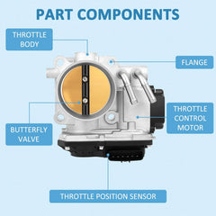 For Honda Civic Accord CR-V Acura TSX ILX 2.4L Throttle Body 16400R44A02 6B93BC-57 [3]