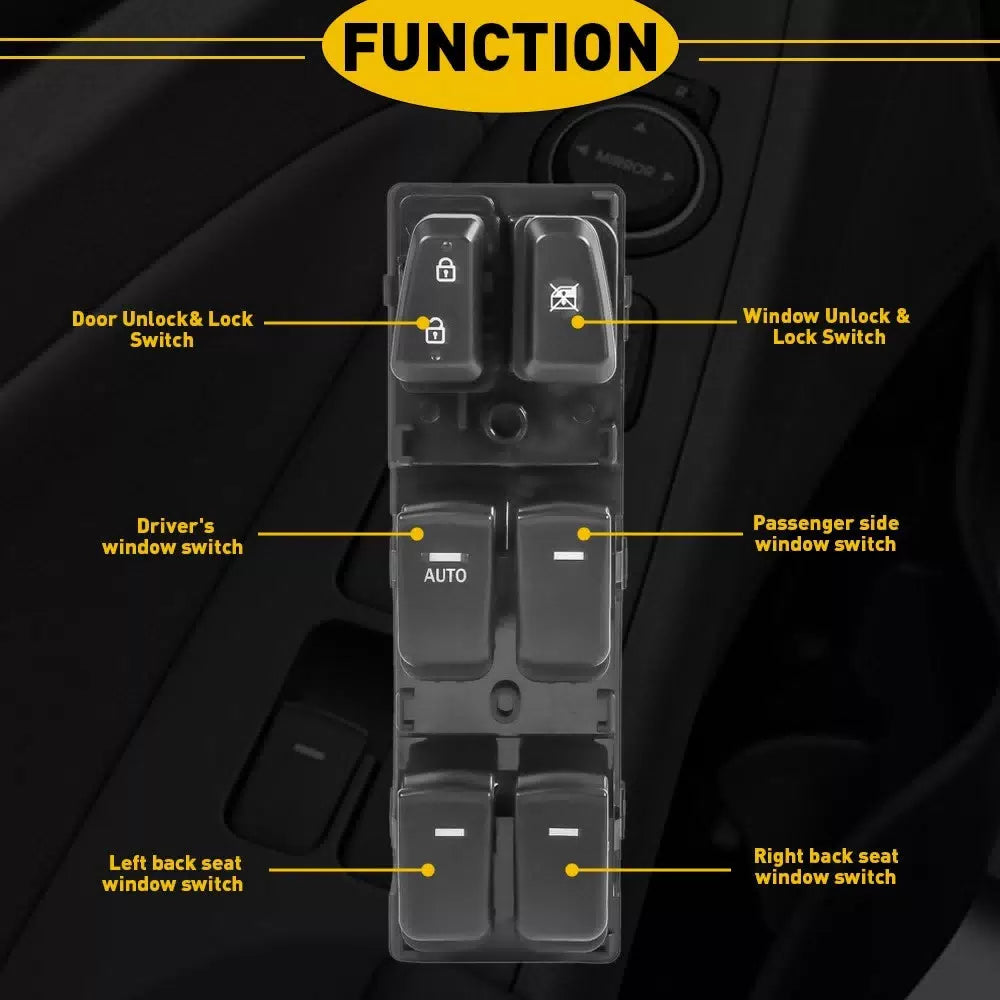 For Hyundai 2011-2015 Sonata Front Left Driver Side Master Power Window Switch 6B93BC-57 [2]