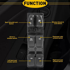 For Hyundai 2011-2015 Sonata Front Left Driver Side Master Power Window Switch 6B93BC-57 [2]