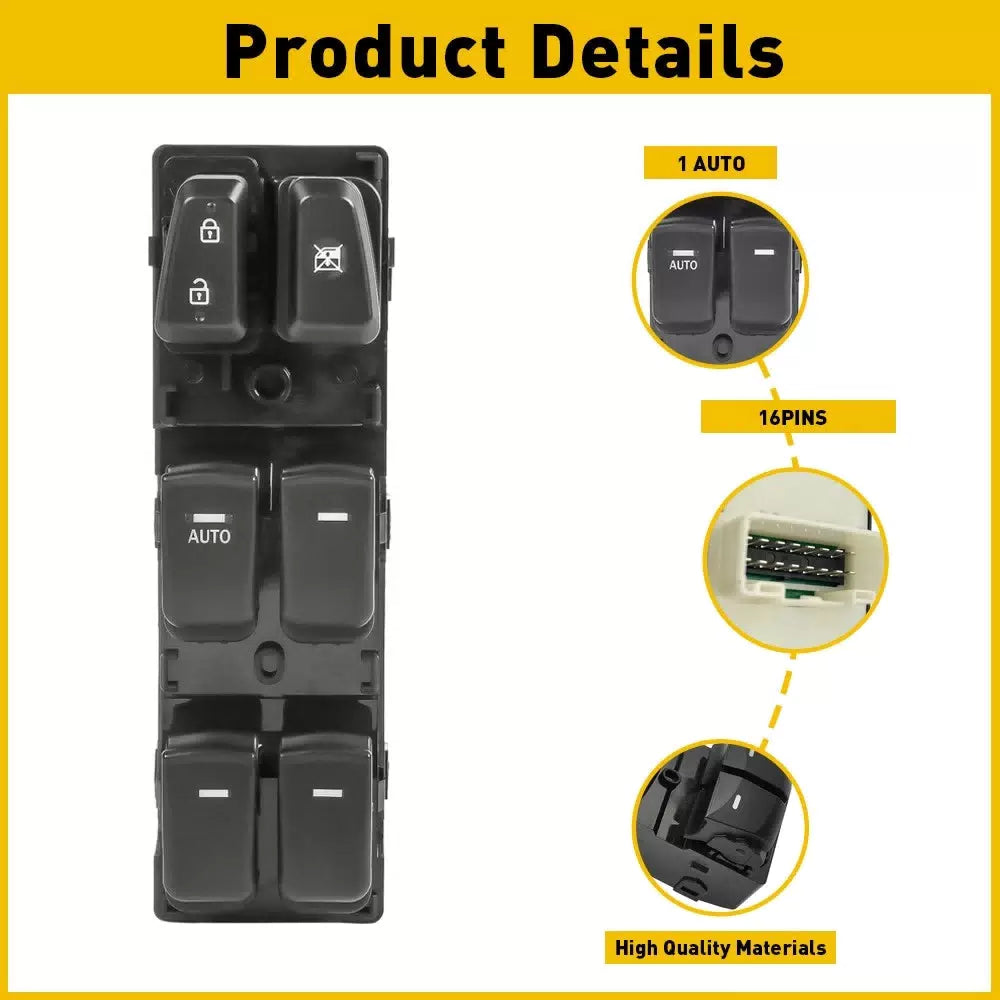 For Hyundai 2011-2015 Sonata Front Left Driver Side Master Power Window Switch 6B93BC-57 [5]