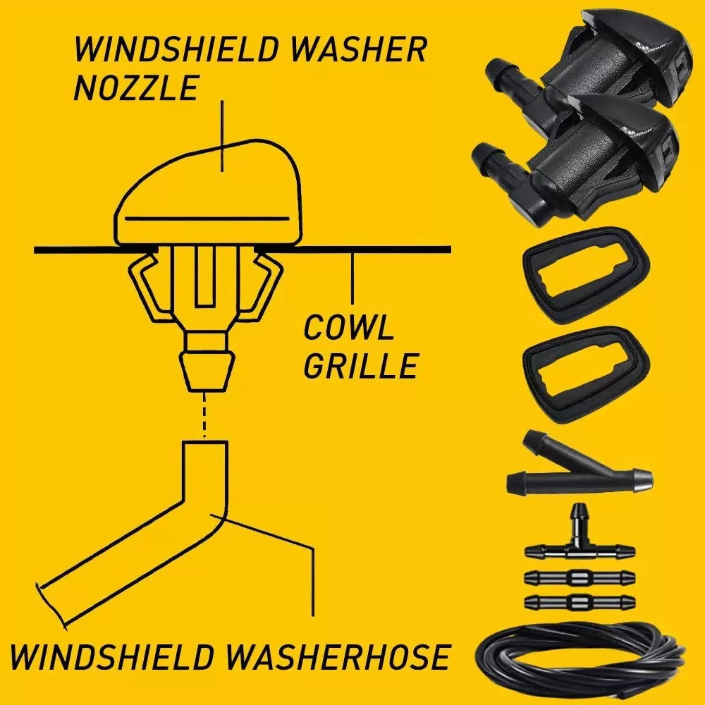 For Jeep Grand Cherokee 2005-2016 Windshield Wiper Water Washer Spray Nozzle Jet 6B93BC-57 [8]