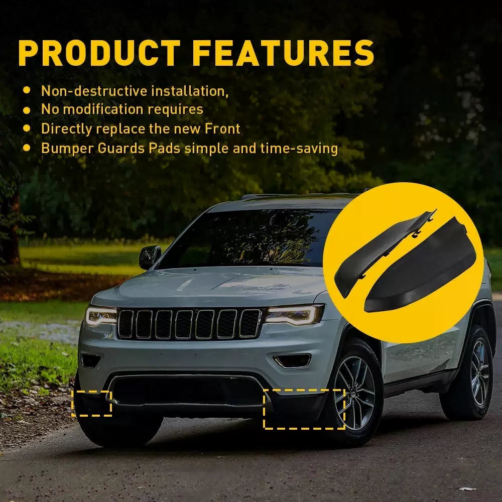 For Jeep Grand Cherokee 68143096AC 68143097AC Front Bumper Spacer Panel Pair EOA 6B93BC-57 [5]