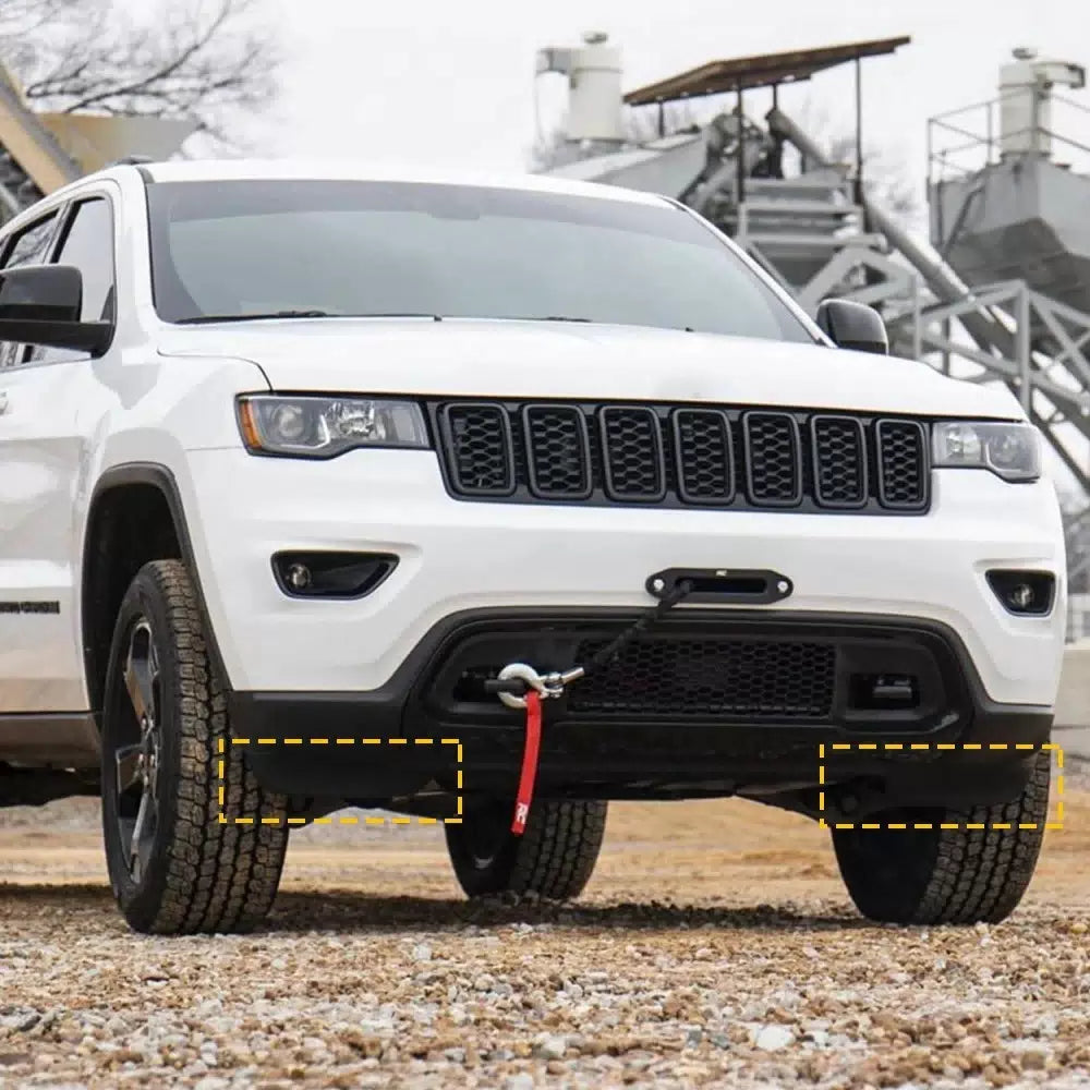 For Jeep Grand Cherokee 68143096AC 68143097AC Front Bumper Spacer Panel Pair EOA 6B93BC-57 [7]