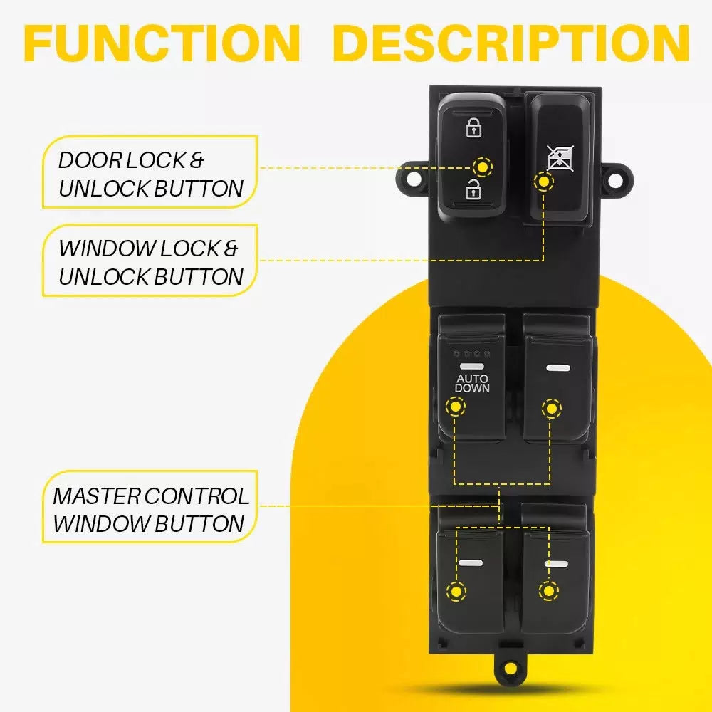 For Kia Optima 2011 2012 2013 Front Left Master Door Window Switch DWS1979 EOA 6B93BC-57 [6]