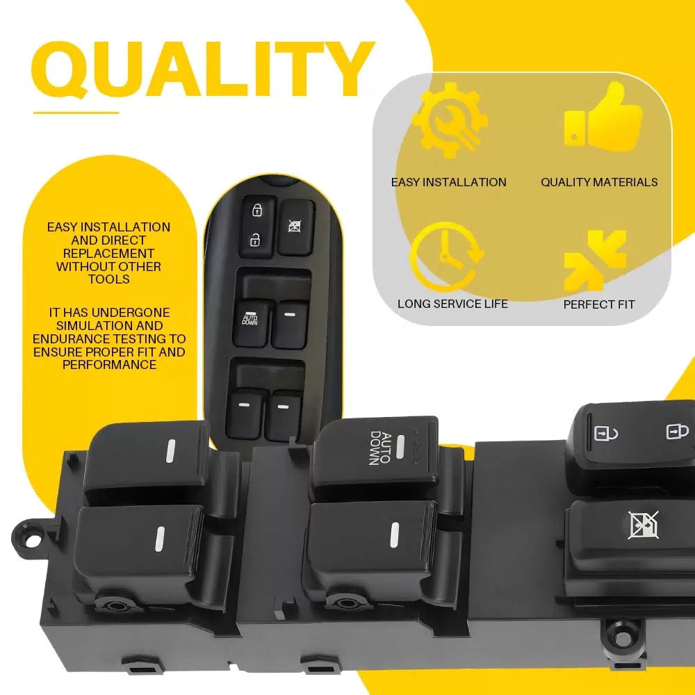 For Kia Optima 2011 2012 2013 Front Left Master Door Window Switch DWS1979 EOA 6B93BC-57 [7]