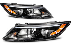 For Kia Optima 2014 2015 Black Housing Headlights Assembly Left+Right 6B93BC-57 [1]