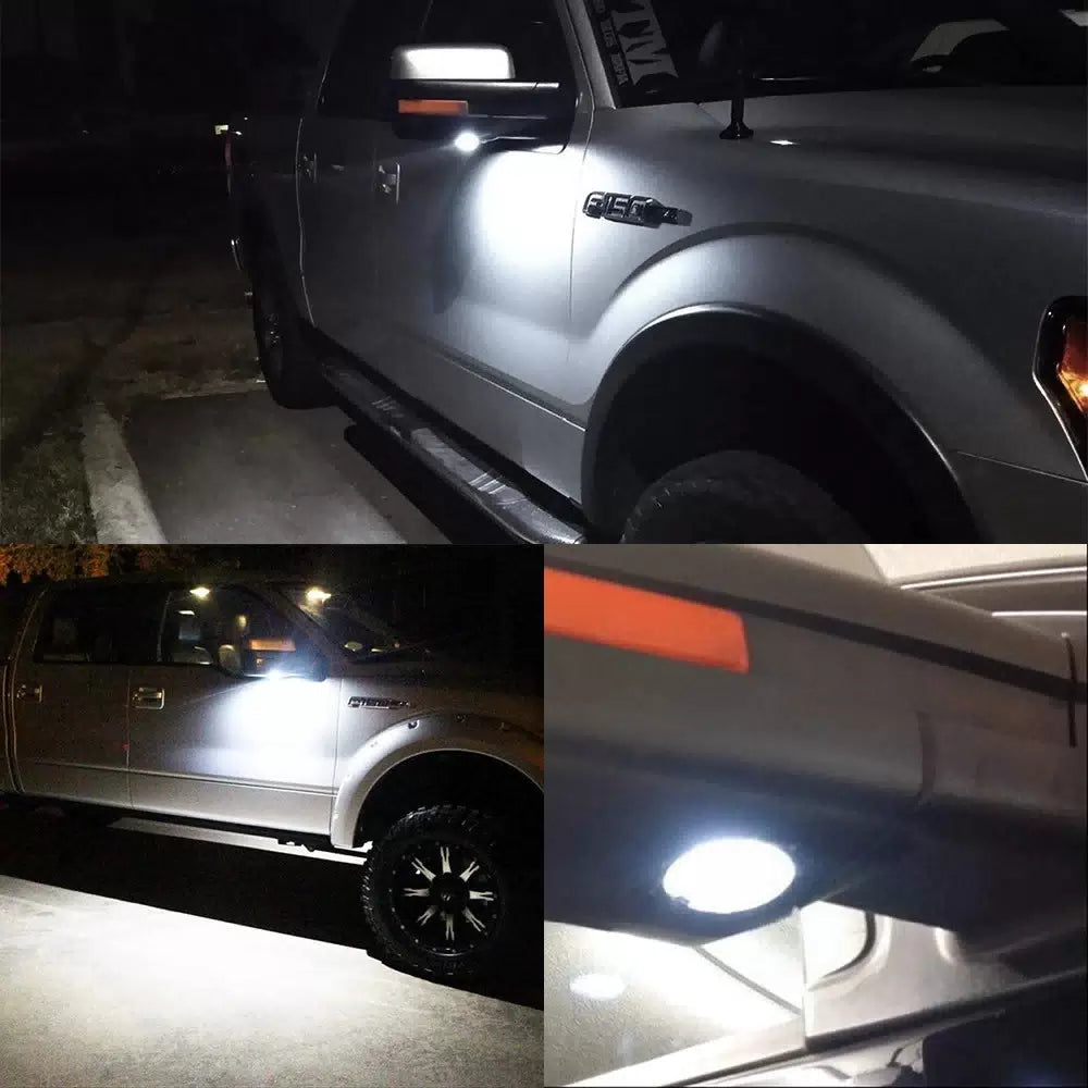 For Lincoln Navigator 07-2016 LED Side Rear View Mirror Puddle Light Bulbs 6000K 6B93BC-57 [8]
