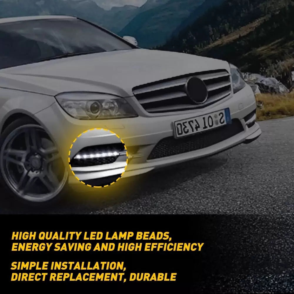 For MERCEDES C250 C350 2012-2014 RIGHT Passenger FOG LIGHT DAYTIME RUNNING LED A 6B93BC-57 [7]