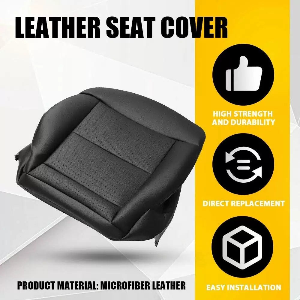For Mercedes-Benz 2010-2014 E350 E550 Black Driver Bottom Leather Seat Cover EOA 6B93BC-57 [10]