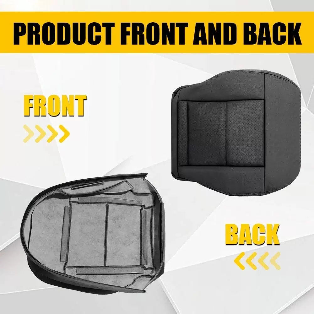 For Mercedes-Benz 2010-2014 E350 E550 Black Driver Bottom Leather Seat Cover EOA 6B93BC-57 [11]