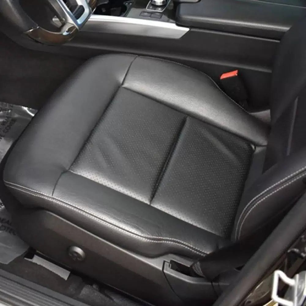 For Mercedes-Benz 2010-2014 E350 E550 Black Driver Bottom Leather Seat Cover EOA 6B93BC-57 [2]