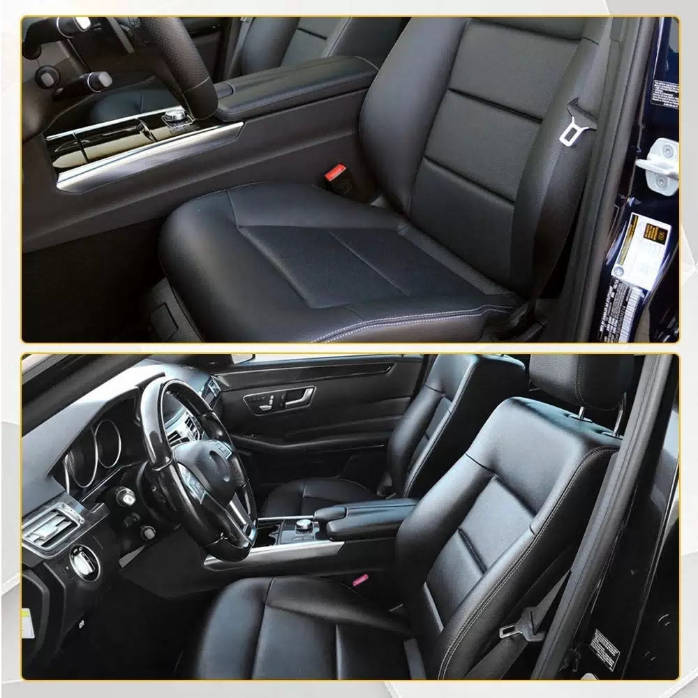 For Mercedes-Benz 2010-2014 E350 E550 Black Driver Bottom Leather Seat Cover EOA 6B93BC-57 [3]