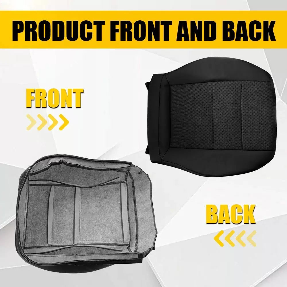 For Mercedes Benz C250 C300 C350 08-14 Driver Bottom Leather Seat Cover Black EA 6B93BC-57 [10]