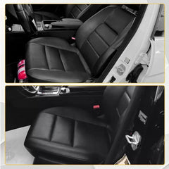 For Mercedes Benz C250 C300 C350 08-14 Driver Bottom Leather Seat Cover Black EA 6B93BC-57 [2]