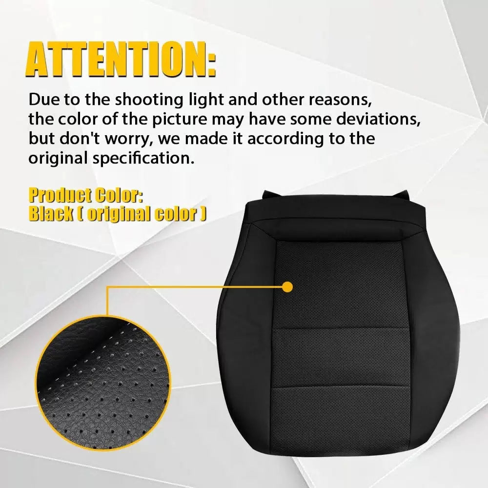 For Mercedes Benz C250 C300 C350 08-14 Driver Bottom Leather Seat Cover Black EA 6B93BC-57 [8]