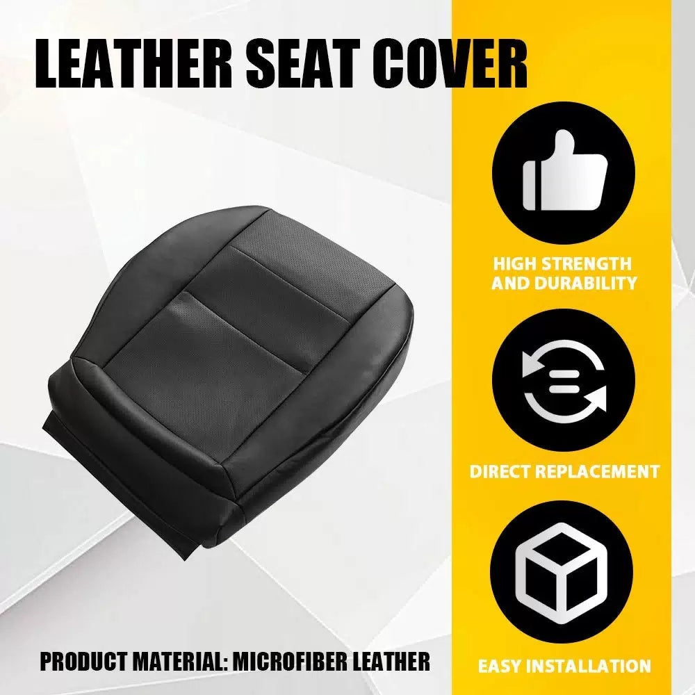 For Mercedes Benz C250 C300 C350 08-14 Driver Bottom Leather Seat Cover Black EA 6B93BC-57 [9]