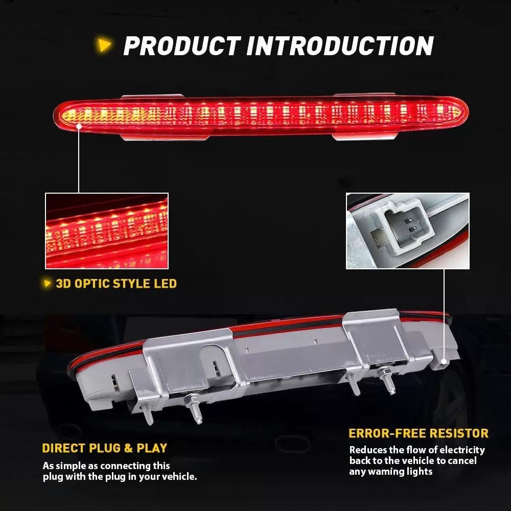 For Mercedes R230 SL55 light SL500 trunk 3rd brake 2308200856 lamp Red SL600 US 6B93BC-57 [10]