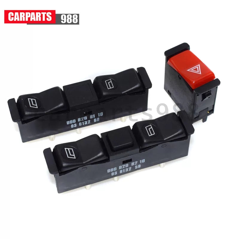 For Mercedes W123 W201 W126 Power Window Switch LH & RH + Emergency Light Switch 6B93BC-57 [2]