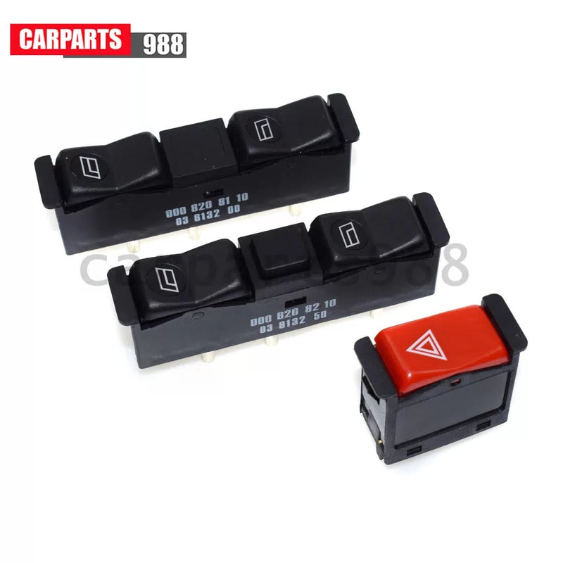 For Mercedes W123 W201 W126 Power Window Switch LH & RH + Emergency Light Switch 6B93BC-57 [3]