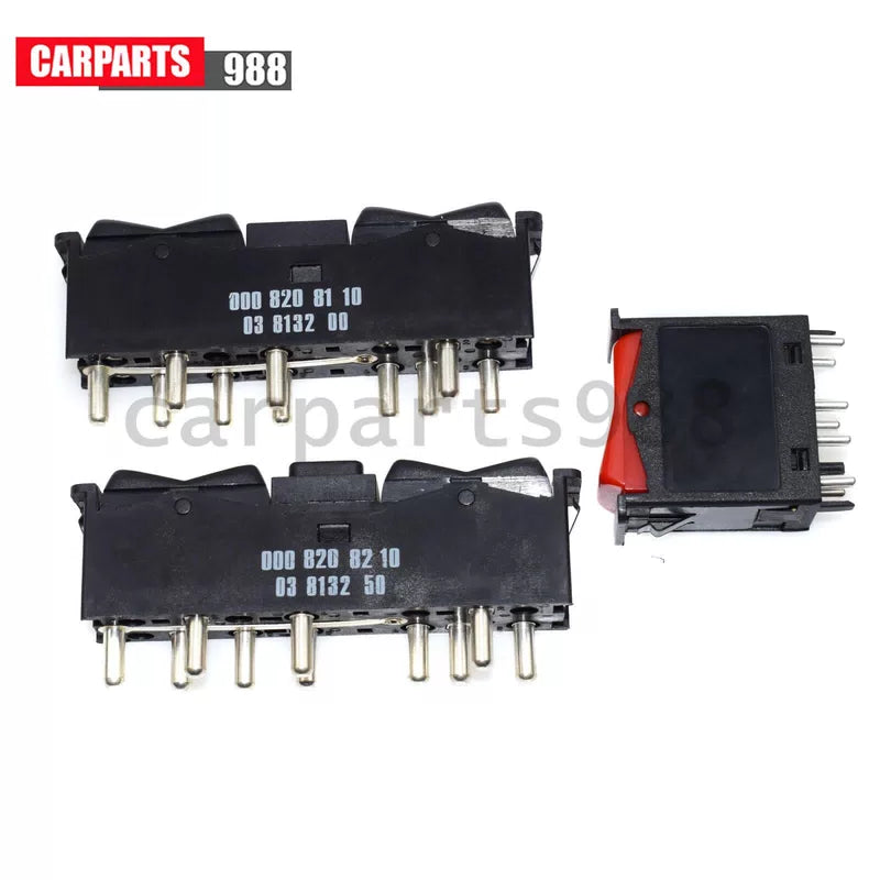 For Mercedes W123 W201 W126 Power Window Switch LH & RH + Emergency Light Switch 6B93BC-57 [6]