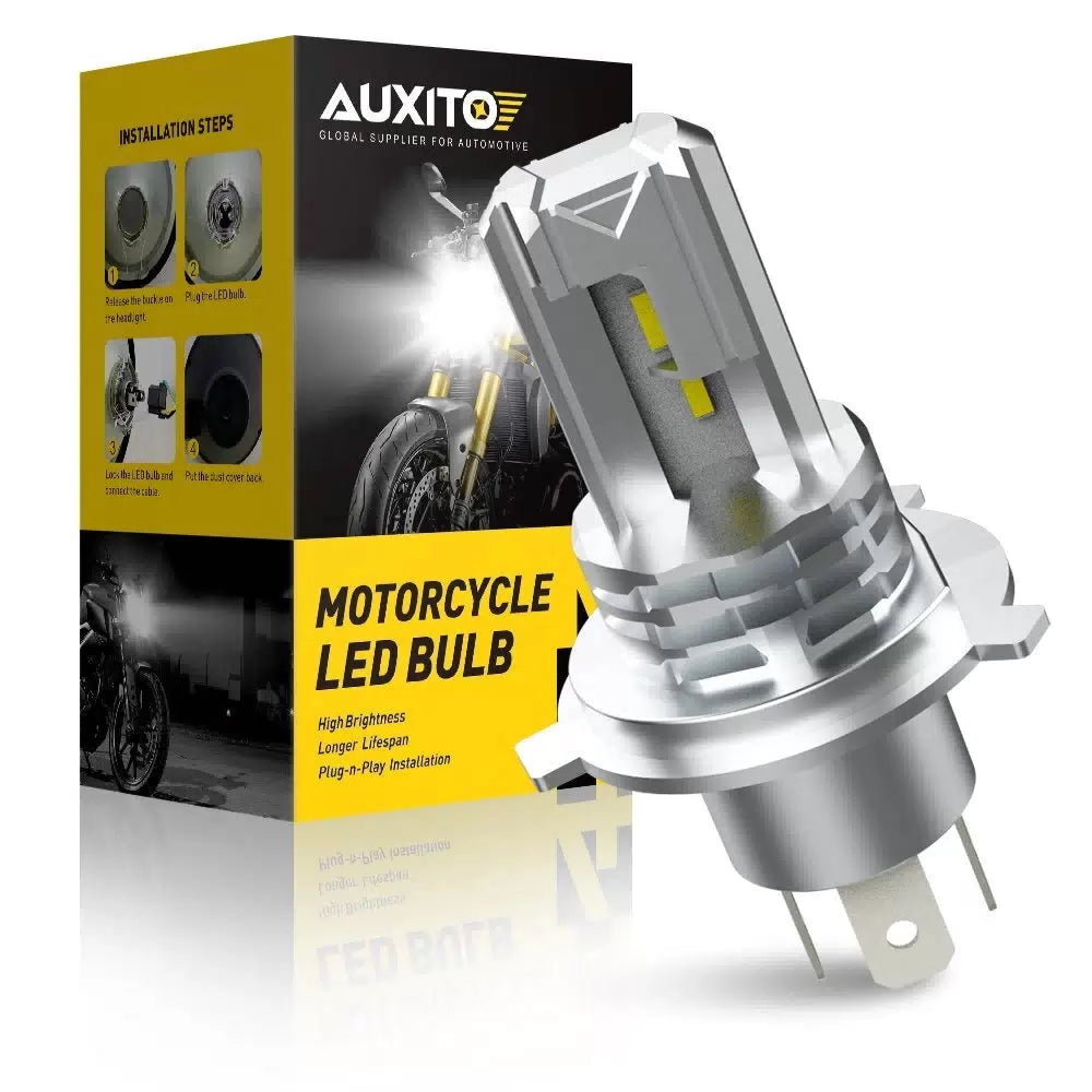 For Motorcycle H4 LED Hi/Lo Beam Front Light Bulb Super Bright Headlight M4 EOA 6B93BC-57 [1]