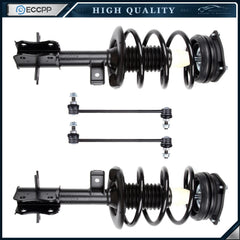 For NISSAN SENTRA 2007-2012 Front Complete Struts Assemblies & Sway Bar Links 6B93BC-57 [1]
