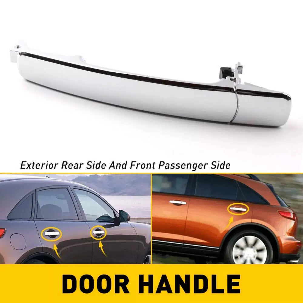 For Nissan Rogue 2008-2013 Car Outside Chrome Rear Left Door Handle 80640-CA012 6B93BC-57 [1]